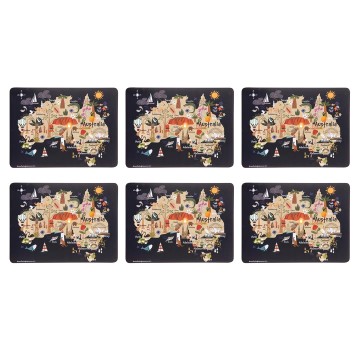 Placemat | Land Down Under | Australia | Set of 6